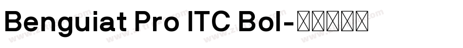 Benguiat Pro ITC Bol字体转换